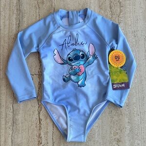 NEW 🆕 Disney Stitch Long Sleeve Swimsuit 3T / NWT
